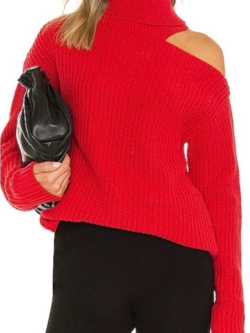 NWOT ASTR the label one shoulder sweater